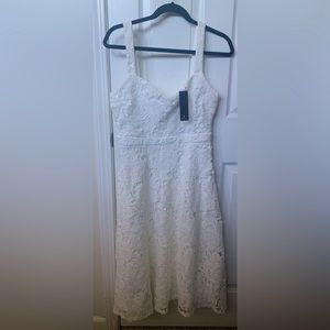 White Crochet dress